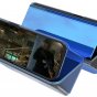 Чехол-книжка mypads clear view cover для huawei p30 pro с полупрозрачной пластиковой крышкой с зеркальной поверхностью черный