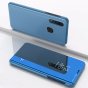 Чехол-книжка mypads clear view cover для samsung galaxy a50 sm-a505f (2019) с полупрозрачной пластиковой крышкой с зеркальной поверхностью синий