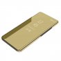 Чехол-книжка mypads для samsung galaxy s8 plus sm-g955 с дизайном clear view cover с полупрозрачной пластиковой крышкой с зеркальной поверхностью золотой