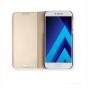 Чехол-книжка mypads для samsung galaxy a5 sm-a520f (2017) с дизайном clear view cover с полупрозрачной пластиковой крышкой с зеркальной поверхностью золотой