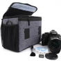 Сетчатая тканевая наплечная сумка mypads tc-1810 для фотоаппарата canon с отделением для дополнительных аксессуаров
