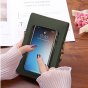 Многофункциональная сумка-мессенджер-чехол mypads leprotto для zte nubia z5 с ремешком на одно плечо, с сенсорным окошком для просмотра, детская подростковая, для мальчика девочки зеленая