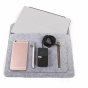 Чехол-сумка-папка mypads cerniera di feltro для планшета alcatel onetouch evo 7hd из войлока-фетра, с дополнительным отделением на молнии, для аксессуаров серый