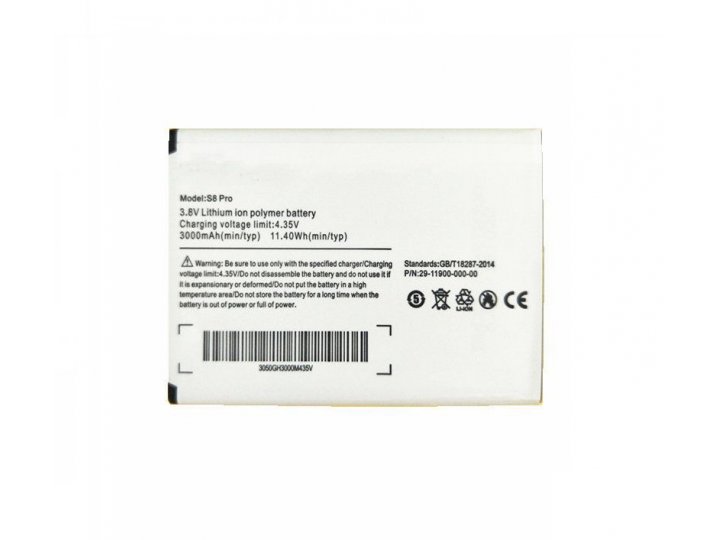 Mypads аккумулятор 3000mah для ulefone s8 /s8 pro..