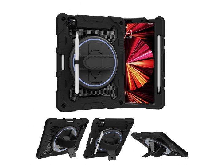 Защитный чехол mypads для ipad air 4/ ipad air 5/ pro11 2018/2020/2021/2022, черный матовый..