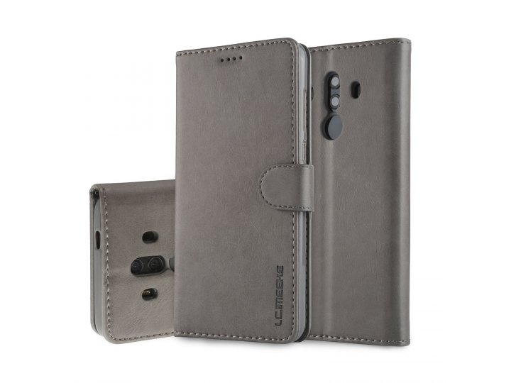 Кожаный книжка чехол lcimeeke / mypads для huawei mate 10 pro (хуавей мате 10 про) с визитницей из экокожи..