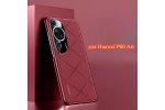 Стильный чехол mypads из веганской кожи для huawei p60 art (хуавей п60 art) с защитой линз и металлическими кнопками