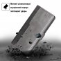 Чехол-книжка mypads для
 zte blade a7 (2019) / зте блэйд a7 2019 (черный + серый)