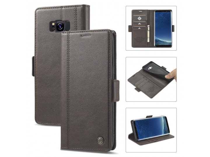 Кожаный книжный чехол lcimeeke / mypads для samsung galaxy s8 plus (самсунг галакси с8 плюс) кожа..