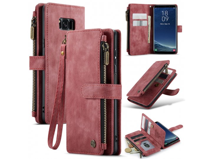 Caseme чехол-кошелек mypads для samsung galaxy s8+, s8 plus (самсунг галакси с8 плюс)..