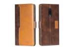 Чехол-книжка mypads для
 meizu 15 / мейзу 15 (желтый + коричневый)