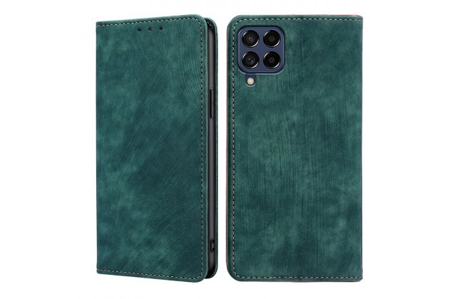 Чехол-книжка mypads для samsung galaxy m53 5g (sm-m536b) / самсунг м53 мягкое прикосновение (зеленый)
