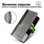 Чехол-книжка mypads для
 zte blade a7 (2019) / зте блэйд a7 2019 (черный + серый)