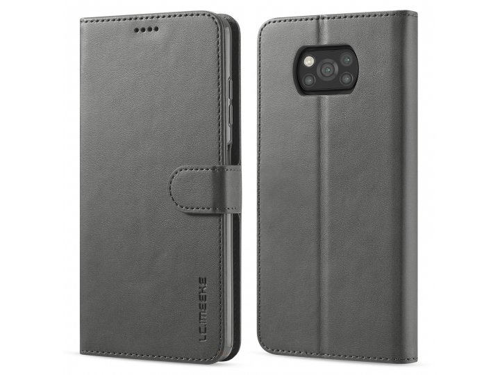 Кожаный книжный чехол lcimeeke / mypads для xiaomi poco x3/x3 pro/poco x3 nfc (сяоми поко х3 про/поко х3 нфс) ..
