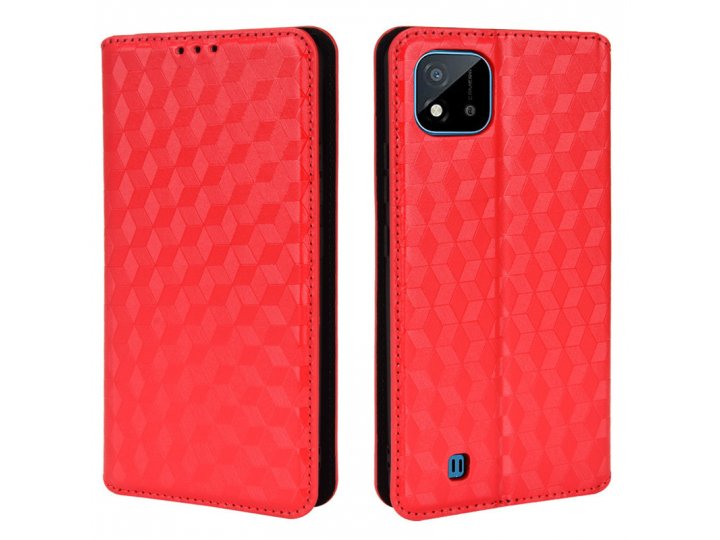 Кожаный чехол-книжка mypads для смартфона realme c11 (2021)..