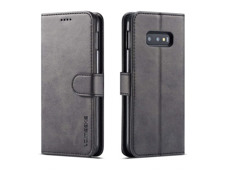 Кожаный книжка-чехол lcimeeke / mypads для samsung galaxy s10e (самсунг галакси с10е) с визитницей из экокожи..
