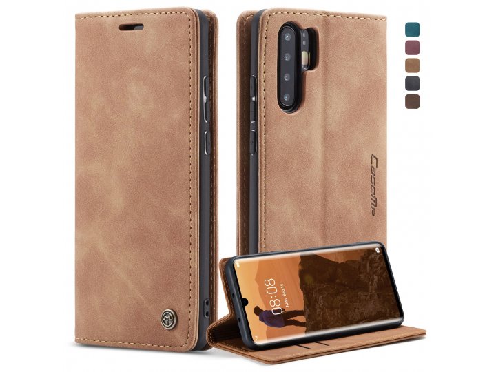 Кожаный чехол mypads для huawei p30 pro с визитницей..