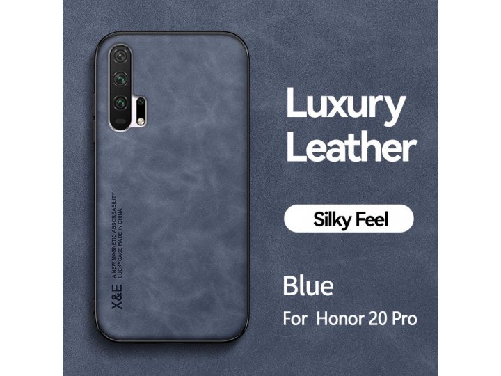 Кожаный чехол mypads для honor 20 pro с защитой камеры и магнитным авто-держателем..