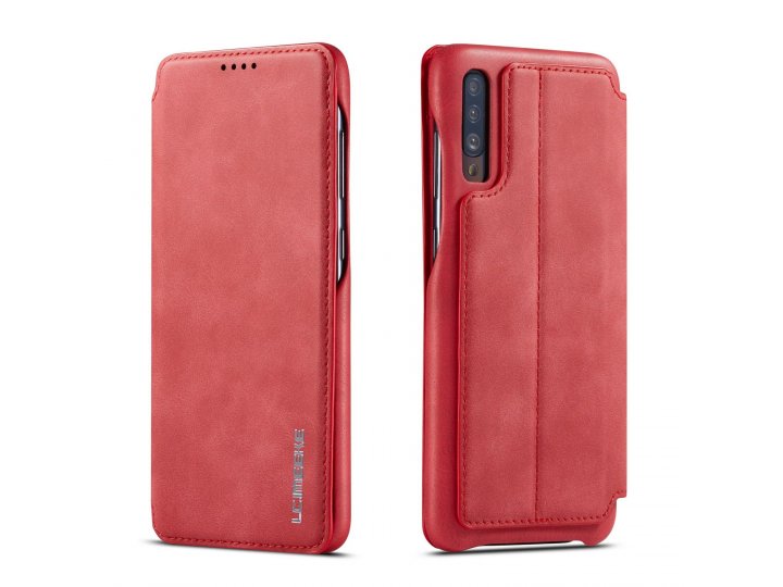 Кожаный чехол lcimeeke / mypads для samsung galaxy a50 (самсунг галакси a50) в формате книжки..
