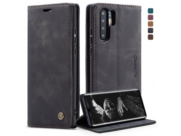 Кожаный чехол mypads для huawei p30 pro с визитницей..