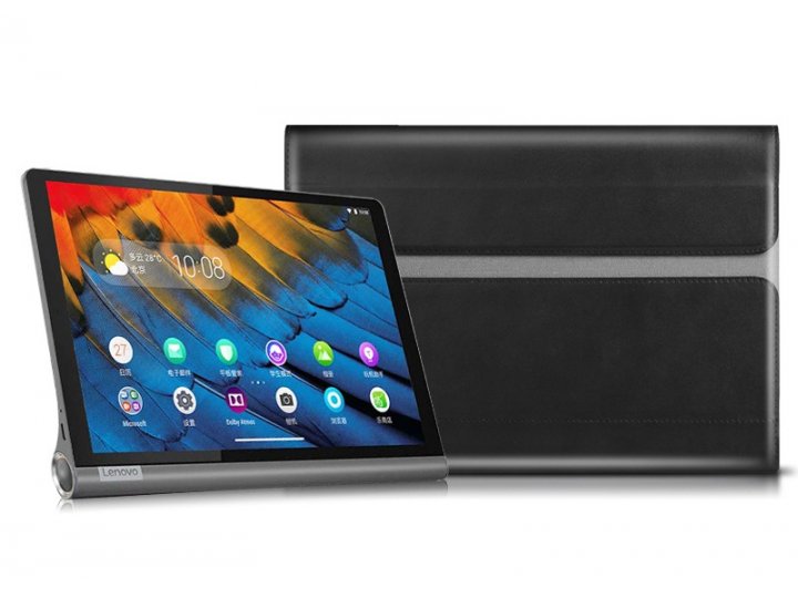 Чехол-клатч-сумка для lenovo yoga smart tab yt-x705f 64gb из качественной ткани серый..