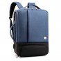 Рюкзак-сумка mypads m62013 трансформер 2 в 1 из нейлоновой непромокаемой ткани для ноутбука huawei honor msi lenovo hp acer 16 / 15.6 / 15.4 / 14.0 / 14.1 дюйма с usb и кодовым замком с отдельным отделением отсеком для хранения обуви мужской женский синий