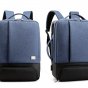 Рюкзак-сумка mypads m62013 трансформер 2 в 1 из нейлоновой непромокаемой ткани для ноутбука huawei honor msi lenovo hp acer 16 / 15.6 / 15.4 / 14.0 / 14.1 дюйма с usb и кодовым замком с отдельным отделением отсеком для хранения обуви мужской женский синий
