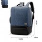 Рюкзак-сумка mypads m62013 трансформер 2 в 1 из нейлоновой непромокаемой ткани для ноутбука huawei honor msi lenovo hp acer 16 / 15.6 / 15.4 / 14.0 / 14.1 дюйма с usb и кодовым замком с отдельным отделением отсеком для хранения обуви мужской женский синий