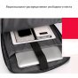 Рюкзак-сумка mypads m62013 трансформер 2 в 1 из нейлоновой непромокаемой ткани для ноутбука huawei honor msi lenovo hp acer 16 / 15.6 / 15.4 / 14.0 / 14.1 дюйма с usb и кодовым замком с отдельным отделением отсеком для хранения обуви мужской женский синий