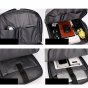 Рюкзак-сумка mypads m62013 трансформер 2 в 1 из нейлоновой непромокаемой ткани для ноутбука huawei honor msi lenovo hp acer 16 / 15.6 / 15.4 / 14.0 / 14.1 дюйма с usb и кодовым замком с отдельным отделением отсеком для хранения обуви мужской женский синий