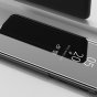 Чехол-книжка mypads для honor 20 pro с дизайном clear view cover с полупрозрачной пластиковой крышкой с зеркальной поверхностью черный