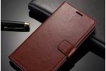 Чехол-книжка для zte blade 20smart из качественной импортной кожи с подставкой застёжкой и визитницей коричневый