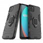 Противоударный усиленный ударопрочный чехол-бампер-пенал для  realme c11 черный