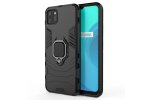 Противоударный усиленный ударопрочный чехол-бампер-пенал для  realme c11 черный