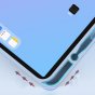 Чехол-обложка mypads il sottile для ipad air 4 (2020) 10.9 / air 5 (2022) 10.9 (mm9 / mme) ультратонкий, трансформируется в подставку, автоблокировка экрана пластиковый голубой
