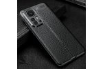 Чехол бампер накладка mypads «pelle morbida» на xiaomi 12 / xiaomi 12x из качественного износостойкого силикона с декоративным дизайном под кожу с тиснением черный