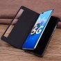 Чехол-кейс с фактурной прошивкой рельефа кожи крокодила для huawei mate x2 с боковым окном черный