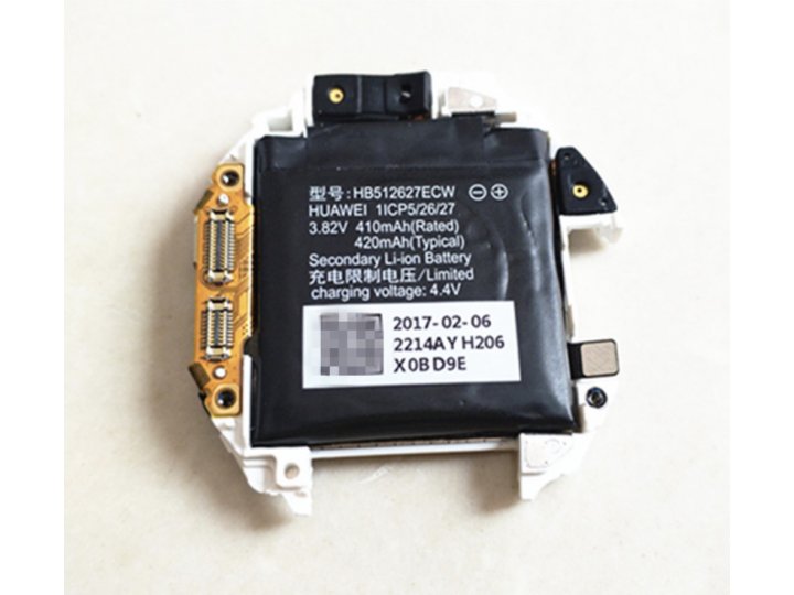 Аккумуляторная батарея 420mah 3.2v hb512627ecw на смарт-часы huawei watch 2 (classic / sport) + инструменты дл..